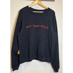 Gallery Dept Art That Kills Reversible Crewneck Sweatshirt M Black/Red RARE HTF